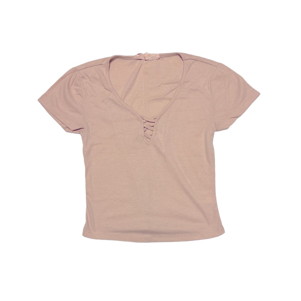 Baby pink crop top